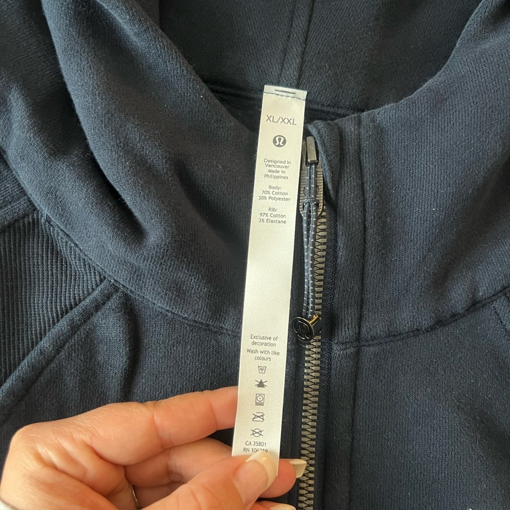 Lulu lemon cropped scuba half zip size Xl-xxl